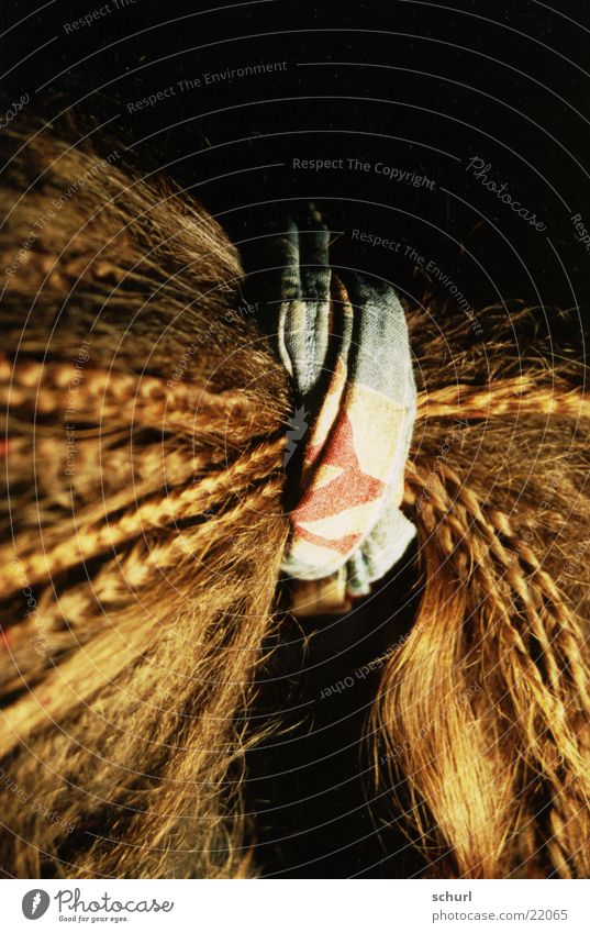 haarband Zopf Haarband geflochten binden Haare & Frisuren Detailaufnahme zusammenbinden