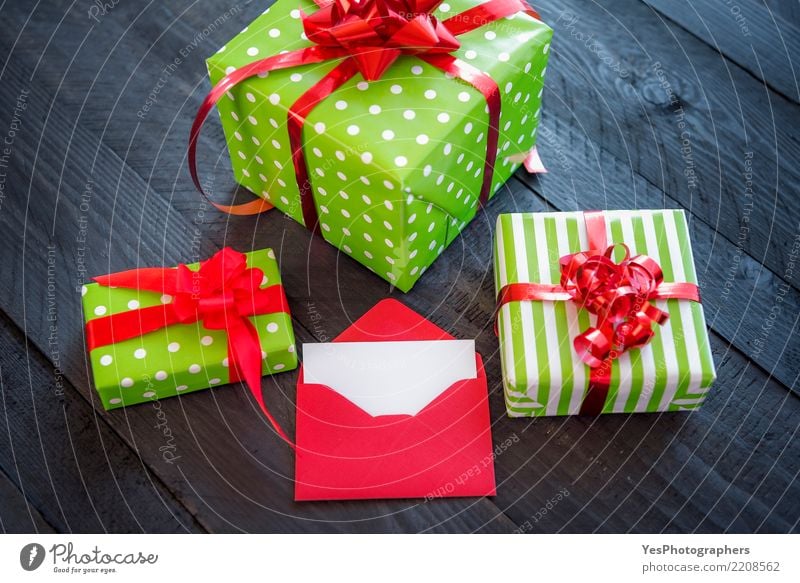 Geschenkboxen mit rotem Band elegant Glück Handarbeit Feste & Feiern Silvester u. Neujahr Geburtstag Paket niedlich Überraschung Atmosphäre Weihnachtsgeschenke