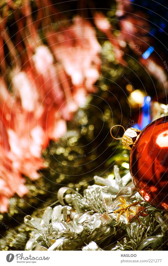 Weihnachts- und Neujahrsschmuck Reichtum Winter Dekoration & Verzierung Feste & Feiern Kunst Ornament dunkel neu weich rot schwarz Farbe Tradition Ball Textil