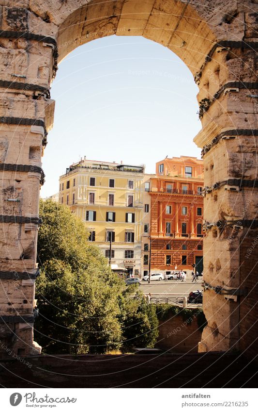 Aussicht auf 2018 Ferien & Urlaub & Reisen Tourismus Ausflug Ferne Sightseeing Städtereise Sommer Sonne Architektur Rom Italien Europa Stadt Hauptstadt