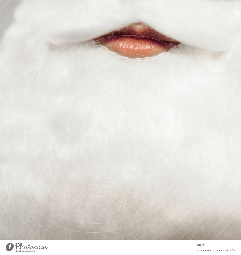 Lippenbekenntnis Feste & Feiern Karnevalskostüm Maske weißhaarig Bart Oberlippenbart Vollbart Gefühle Stimmung Vorfreude einzigartig geheimnisvoll Gelassenheit