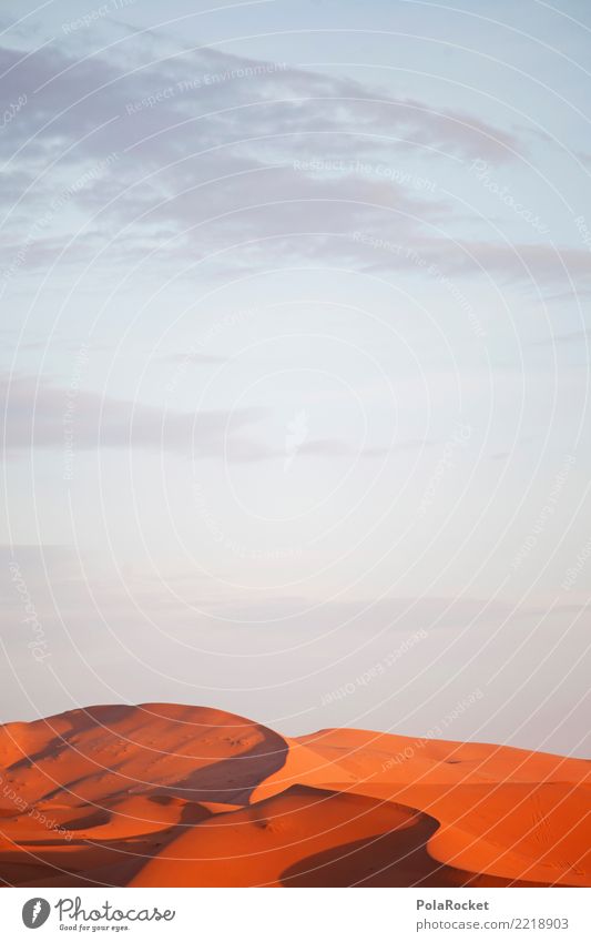 #A# Wüstenrot Umwelt Natur ästhetisch Sahara Düne orange Dürre Marokko Farbfoto Gedeckte Farben Außenaufnahme Experiment abstrakt Menschenleer