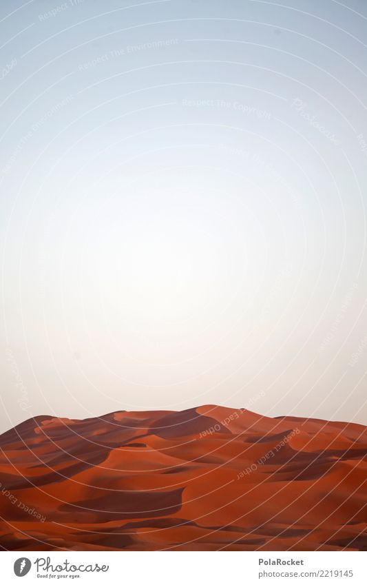 #A# Rote Sahara Kunst Kunstwerk ästhetisch Wüste Düne rot Sand Farbfoto mehrfarbig Außenaufnahme Menschenleer Textfreiraum links Textfreiraum rechts
