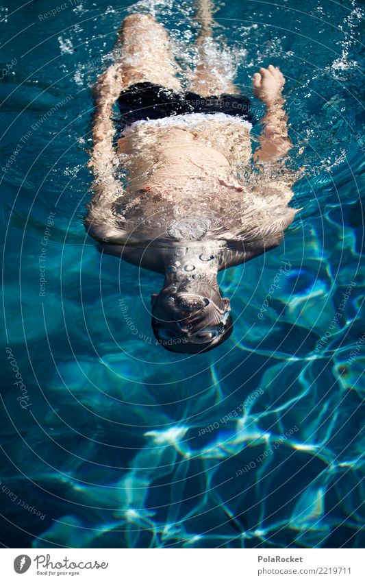 #A# Unter der Oberfläche Kunst ästhetisch Sport sportlich Sport-Training Sportveranstaltung Wassersport Schwimmen & Baden tauchen Farbfoto mehrfarbig