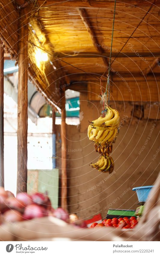 #A# Banana? Lebensmittel ästhetisch Banane Bananenstaude Bananenschale Bananenmagazin Angebot Markt Marktplatz Marokko Marrakesch Farbfoto mehrfarbig