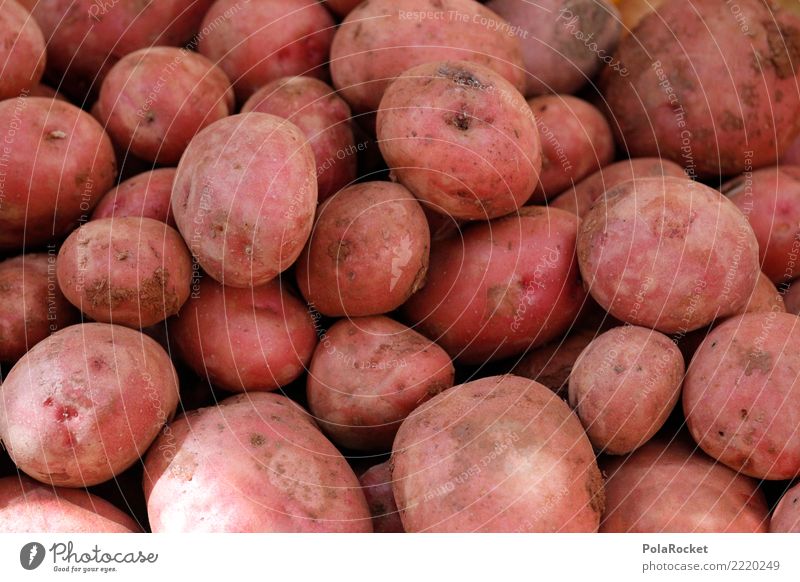 #A# Rote Kartoffeln Lebensmittel Ernährung ästhetisch Kartoffelernte viele rot Kartoffelstärke Kartoffelschale Erde Markt frisch Farbfoto mehrfarbig