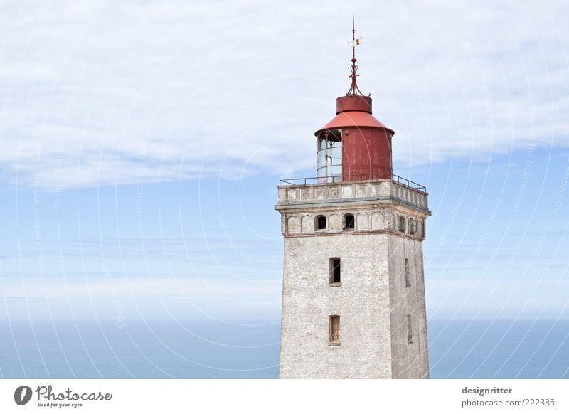 Alter Schwede, ähhh … Däne Wetter Schönes Wetter Nordsee Meer Lønstrup Dänemark Turm Leuchtturm Sehenswürdigkeit Wahrzeichen hoch stark Verantwortung achtsam