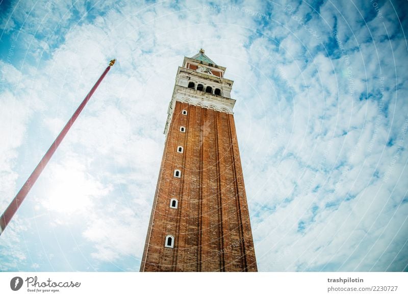 Campanile Ferien & Urlaub & Reisen Tourismus Ausflug Abenteuer Ferne Freiheit Sightseeing Städtereise Kreuzfahrt Sommer Sommerurlaub Himmel Wolken Venedig