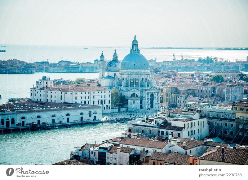 Blick auf Venedig Ferien & Urlaub & Reisen Tourismus Ausflug Abenteuer Ferne Freiheit Sightseeing Städtereise Kreuzfahrt Italien Europa Stadt Hafenstadt Haus