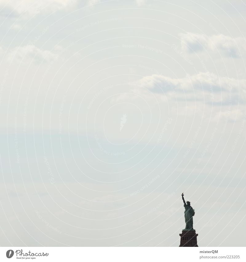 "Ortseingang" oder "Kleine Freiheit" Kunst ästhetisch Symbole & Metaphern Symbolismus New York City Wahrzeichen USA Stars and Stripes Hoffnung träumen Himmel