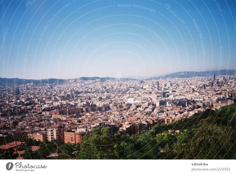 Barcelona Stadt Hauptstadt Haus bauen entdecken genießen Blick Panorama (Aussicht) Farbfoto mehrfarbig Detailaufnahme Menschenleer Tag