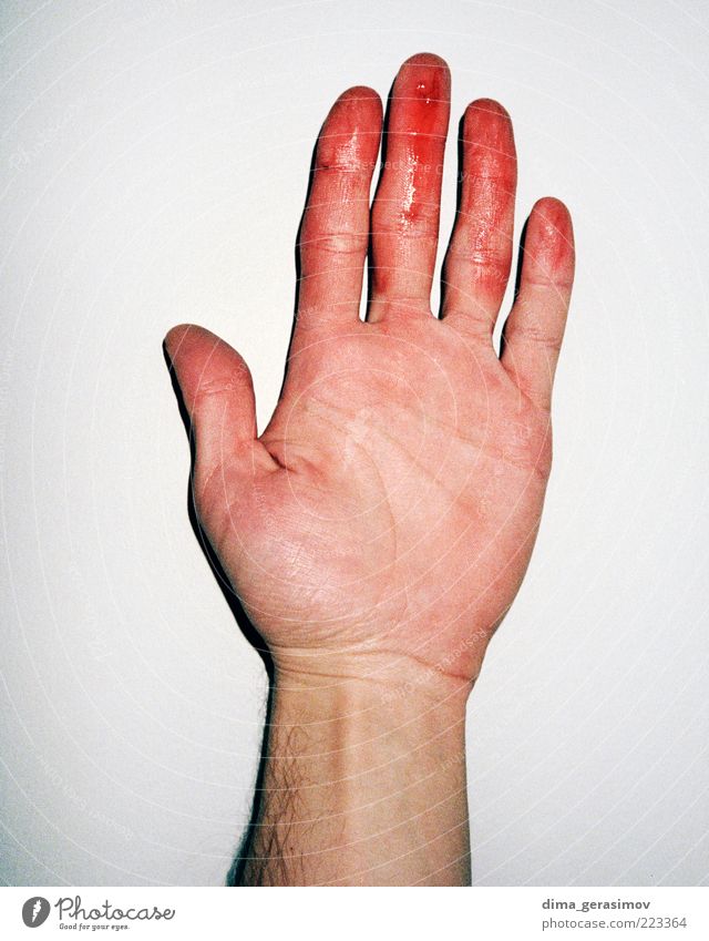 Verdammte Finger. Lifestyle Arme Hand Leidenschaft Farbfoto Innenaufnahme Blitzlichtaufnahme