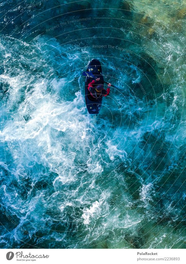#S# Kajak Wildwasser IX Wassersport Schwimmen & Baden extrem Sport Extremsport Extremsituation Abenteuer Fluss oben Wasserfahrzeug Paddeln Strömung bedrohlich
