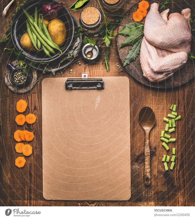 Hintergrund für Hähnchen Rezepte Lebensmittel Fleisch Gemüse Kräuter & Gewürze Öl Ernährung Abendessen Bioprodukte Geschirr Stil Design Gesunde Ernährung Tisch