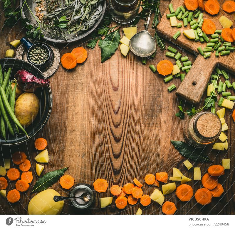 Gesund Kochen und Essen Lebensmittel Gemüse Kräuter & Gewürze Ernährung Bioprodukte Vegetarische Ernährung Diät Slowfood Geschirr Stil Design Gesunde Ernährung