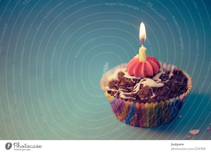 Happy Birthday! Lebensmittel Teigwaren Backwaren Süßwaren Schokolade Muffin Ernährung Glück Feste & Feiern Geburtstag Dekoration & Verzierung Kitsch Krimskrams
