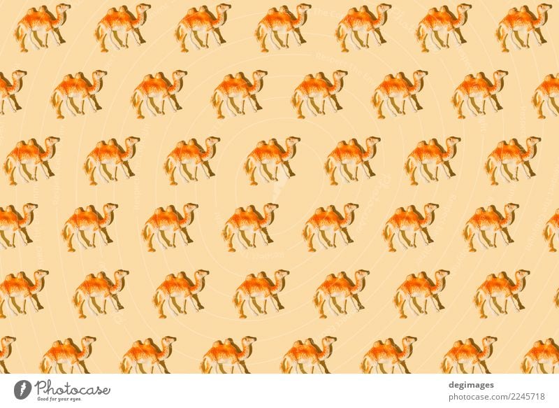 Kamel wiederholte Zahlen Design Ferien & Urlaub & Reisen Dekoration & Verzierung Kunst Tier Spielzeug Souvenir Ornament alt braun Tradition Camel Hintergrund