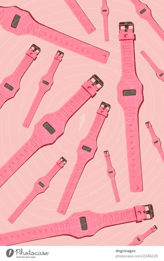 Rosa Uhrmuster der hellen Farbhand Stil Design Dekoration & Verzierung Tapete Kunst Mode Stoff Papier Ornament modern rosa Farbe Hintergrund übergangslos