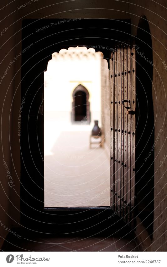 #A# Tür zum Orient Kunst ästhetisch Tor Marokko Marrakesch Naher und Mittlerer Osten Arabien Außenaufnahme Farbfoto Gedeckte Farben Nahaufnahme Detailaufnahme