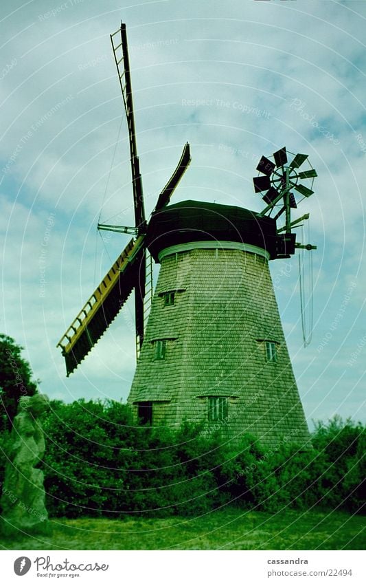 Windmühle Mühle Bauwerk Mehl historisch Vergangenheit Insel
