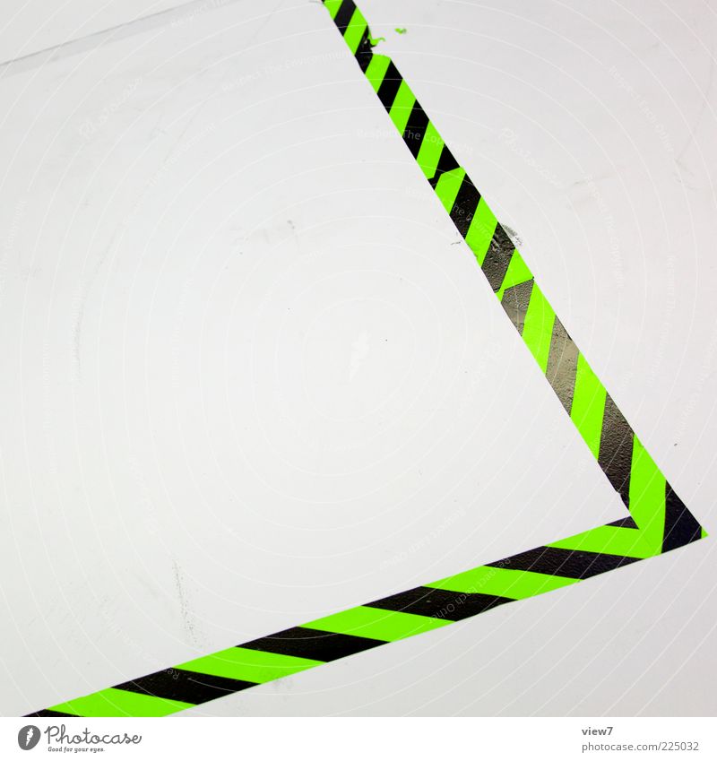 DISCO Verkehrszeichen Verkehrsschild Kunststoff Zeichen Linie Streifen authentisch eckig einfach elegant exotisch modern neu positiv grün weiß Beginn ästhetisch