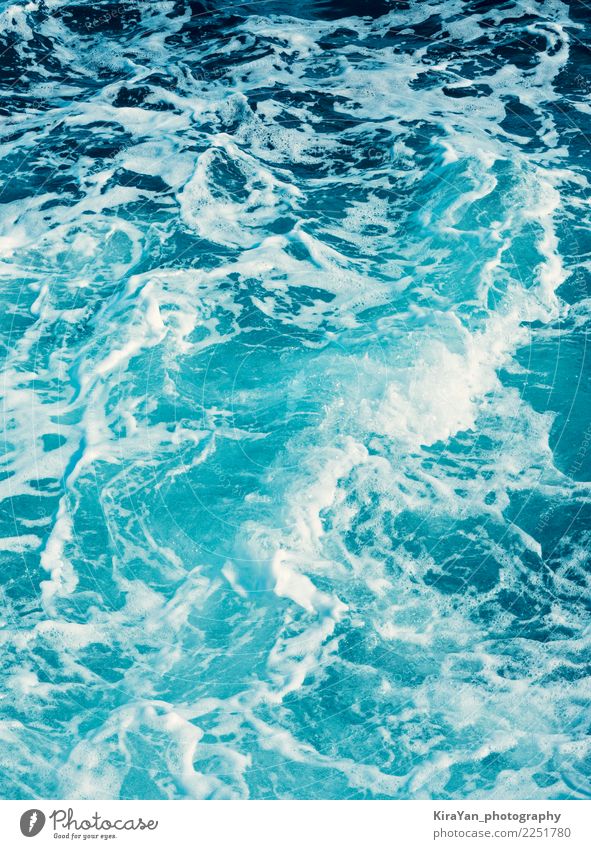 Die türkisfarbene Meerwasser Textur Schwimmbad Ferien & Urlaub & Reisen Tourismus Ausflug Kreuzfahrt Sommer Wellen Schwimmen & Baden Natur Wasser Wetter