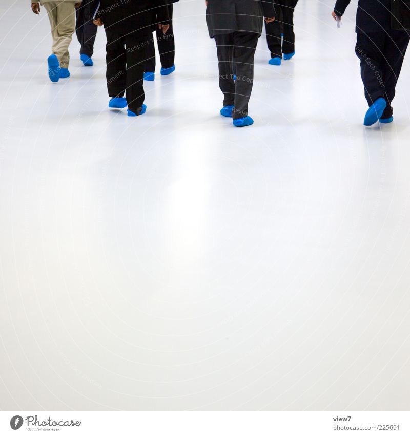 blue feet group Mensch Erwachsene Menschengruppe Zeichen Bewegung gehen laufen machen sprechen ästhetisch authentisch elegant frei Freundlichkeit kalt modern