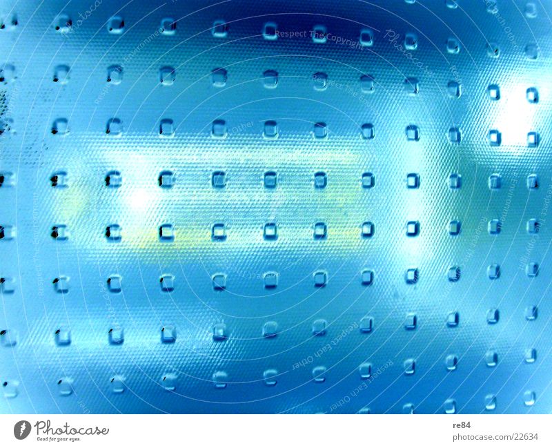 glasmuster4 Muster Milchglas durchsichtig Wasser Himmel Licht Architektur Glas blau hell blue sky bright Tür Space Tag