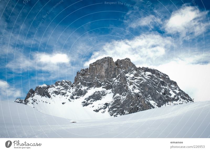 Die Sulzfluh Ferien & Urlaub & Reisen Tourismus Ausflug Freiheit Winter Schnee Winterurlaub Skipiste Natur Landschaft Himmel Wolken Eis Frost Felsen Alpen