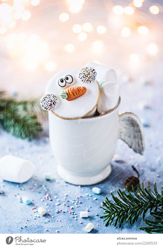 Frosty macht jetzt Urlaub frosty Schneemann Weihnachten & Advent Winter Keks Plätzchen Unschärfe Kitsch schön süß Backwaren backen Weihnachtsgebäck Tasse