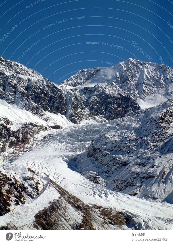 Gletscherzunge Bundesland Tirol Berge u. Gebirge Schnee Eis