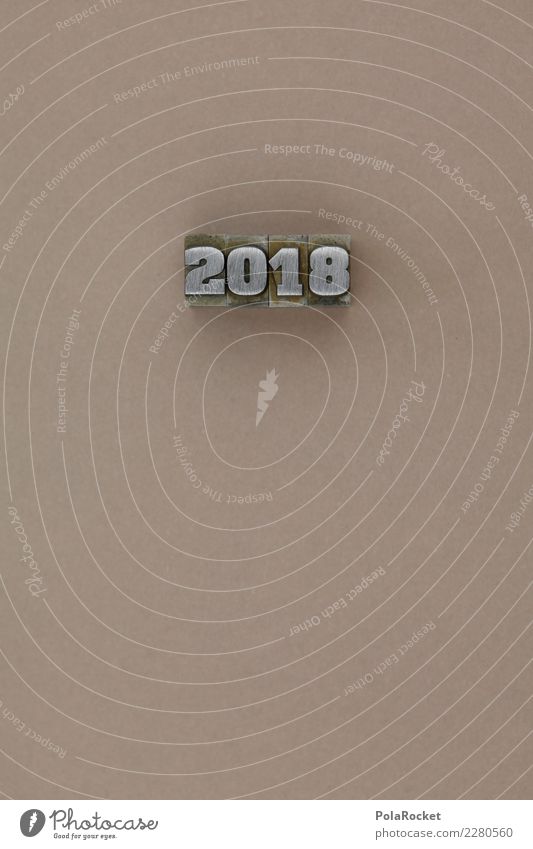 #AS# 2 0 1 8 Kunst ästhetisch 2018 2017 Ziffern & Zahlen Silvester u. Neujahr Jahr Jahreszahl braun beige graphisch Farbfoto mehrfarbig Innenaufnahme