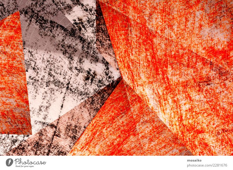 Collage - Graphik Design Lifestyle elegant Stil Freude Büro Kunst Papier ästhetisch Idee Inspiration Kreativität Stimmung Symmetrie Pastellton orange Kontrast