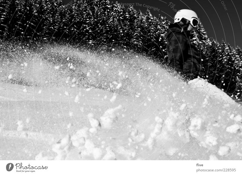 drive Freizeit & Hobby Ferien & Urlaub & Reisen Winter Schnee Winterurlaub Wintersport Skipiste Schönes Wetter fahren Coolness sportlich Lebensfreude Helm