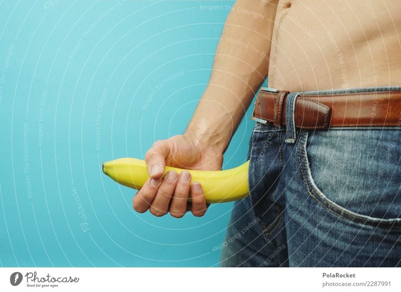 #AS# Banane am Halten Design Freude ästhetisch Mann maskulin Männlicher Akt Bananenstaude Bananenmagazin Hand Selbstbefriedigung Selbstbedienung Sexualität