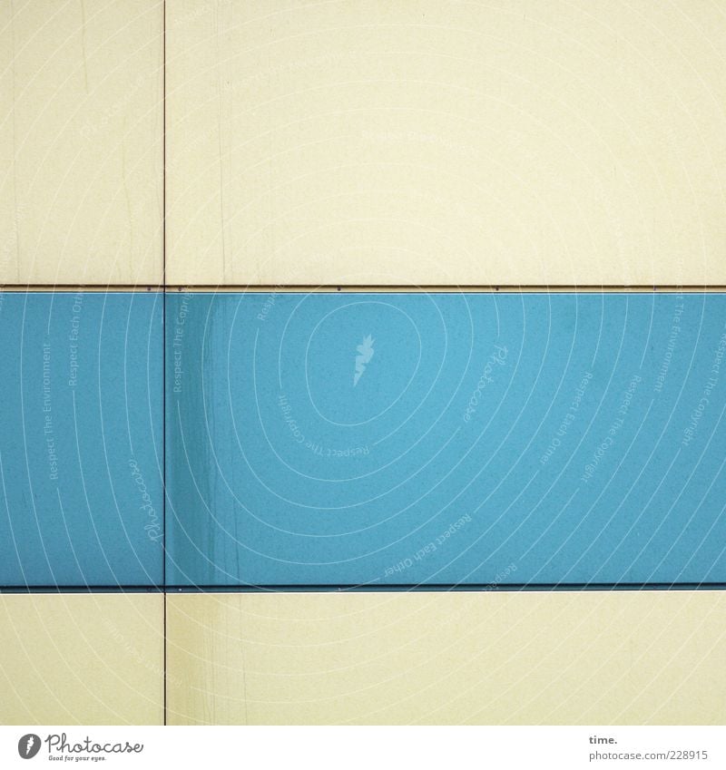 HH10.2 | Flag Fake Dekoration & Verzierung Fassade Streifen blau Ordnungsliebe elegant Farbe gleich Kontakt Wand parallel horizontal vertikal chamois Pastellton