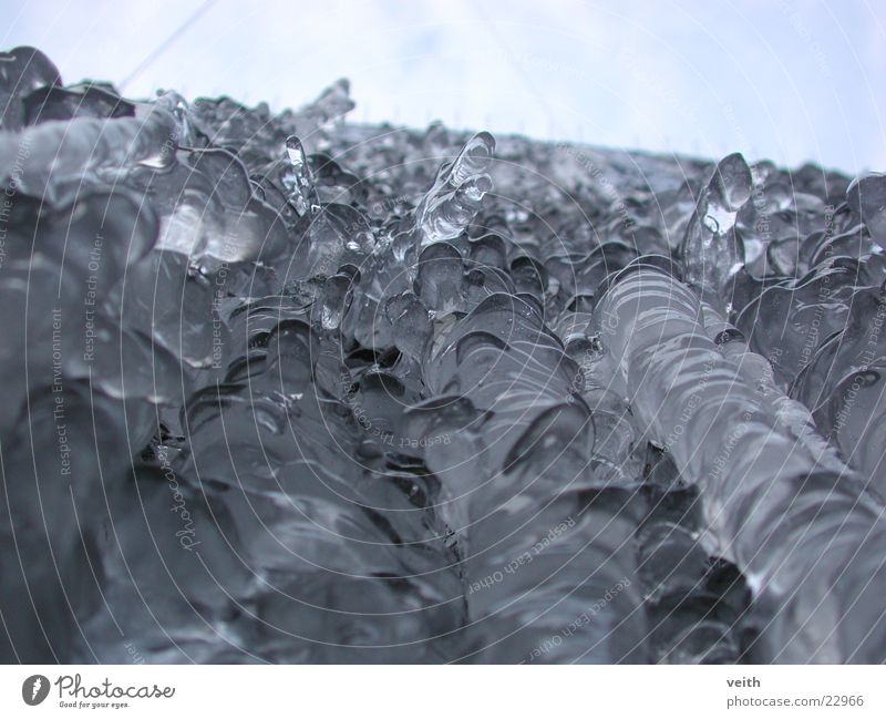ice Froschperspektive Eis Strucktur Himmel