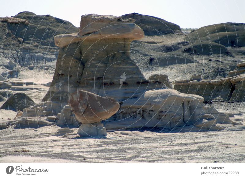 ... noch ein Schuh Bisti Badlands New Mexiko Farmington Schuhe Gesteinsformationen Wüste USA Stein Mineralien Felsen Manitu Skuriles