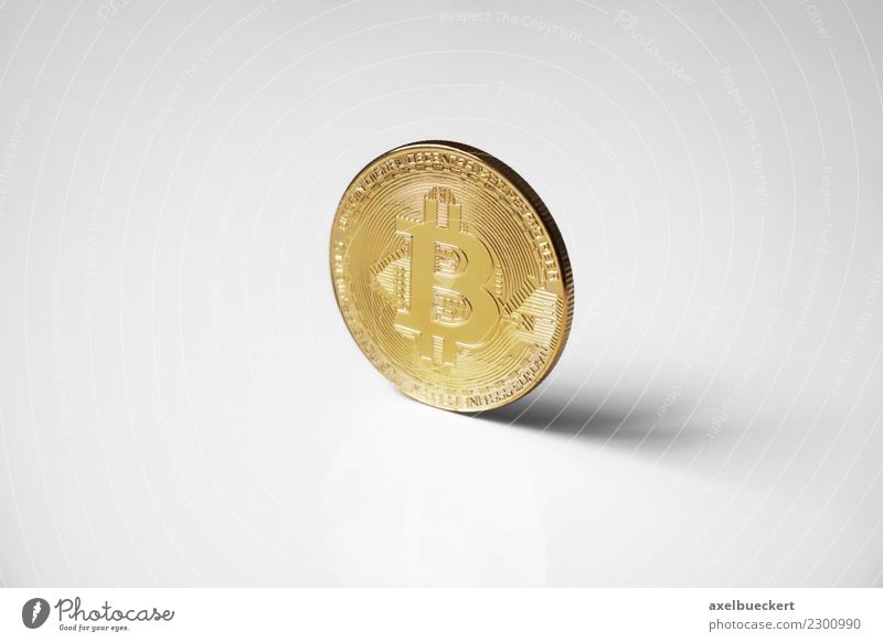 Bitcoin Münze Wirtschaft Kapitalwirtschaft Börse Business Informationstechnologie Internet Reichtum Kryptowährung Medienrummel Symbole & Metaphern Geld