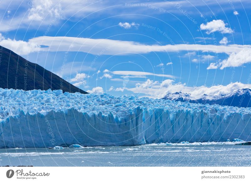 Blauer Gletscher, Patagonien, Argentinien, Südamerika schön Ferien & Urlaub & Reisen Tourismus Abenteuer Schnee Berge u. Gebirge Natur Landschaft Erde Wasser