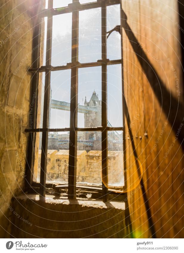 Fenster mit Aussicht Ferien & Urlaub & Reisen Tourismus Ausflug Sightseeing Städtereise London Großbritannien Stadt Hauptstadt Stadtzentrum Brücke Gebäude