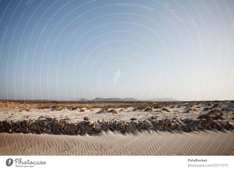 #AS# Inselweite Umwelt Natur Landschaft ästhetisch Fuerteventura Landschaftsformen Düne Stranddüne Ferne Sand Farbfoto Gedeckte Farben Außenaufnahme