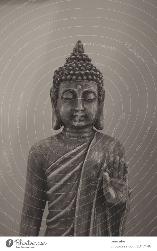 langsam runterfahren! ruhig Meditation Ausstellung Kitsch Krimskrams Zeichen exotisch Buddha Statue gestikulieren Asien Religion & Glaube Spiritualität