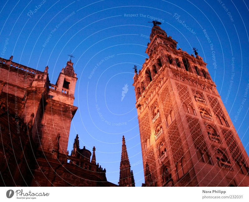 Meisterwerk in Sevilla Ferien & Urlaub & Reisen Tourismus Sightseeing Städtereise Himmel Spanien Andalusien Europa Stadt Kirche Dom Bauwerk Gebäude Kathedrale