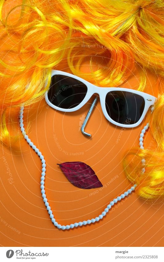 Emotionen...coole Gesichter: Collage Marylin Reichtum elegant Stil Design schön Haare & Frisuren ausgehen Flirten Mensch feminin Junge Frau Jugendliche