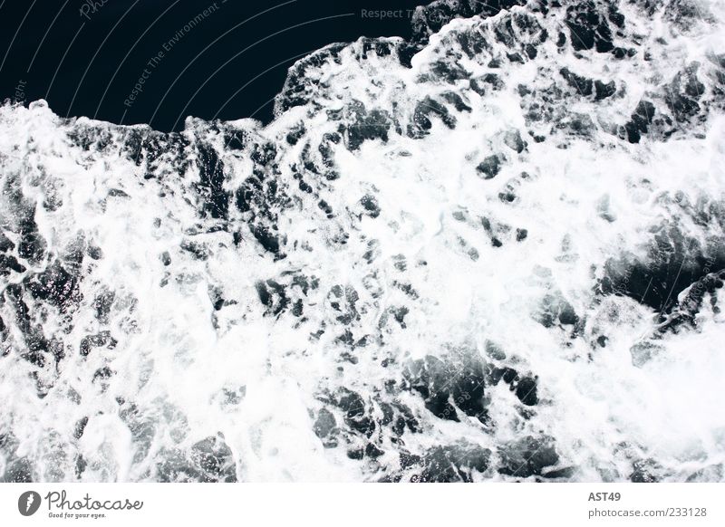 wassr abstrakt Meer Umwelt Wasser Wellen kalt blau weiß Vogelperspektive Hintergrundbild Außenaufnahme Gischt Menschenleer