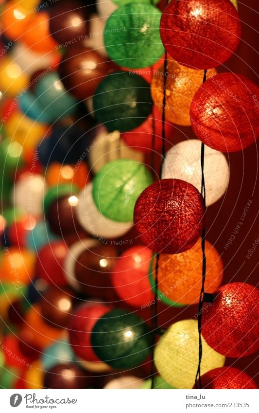 bunt Dekoration & Verzierung fantastisch trendy einzigartig mehrfarbig rund Lichterkette leuchten Lichtermeer Lampion Sommerfest Gartenfest Lampe Spielen