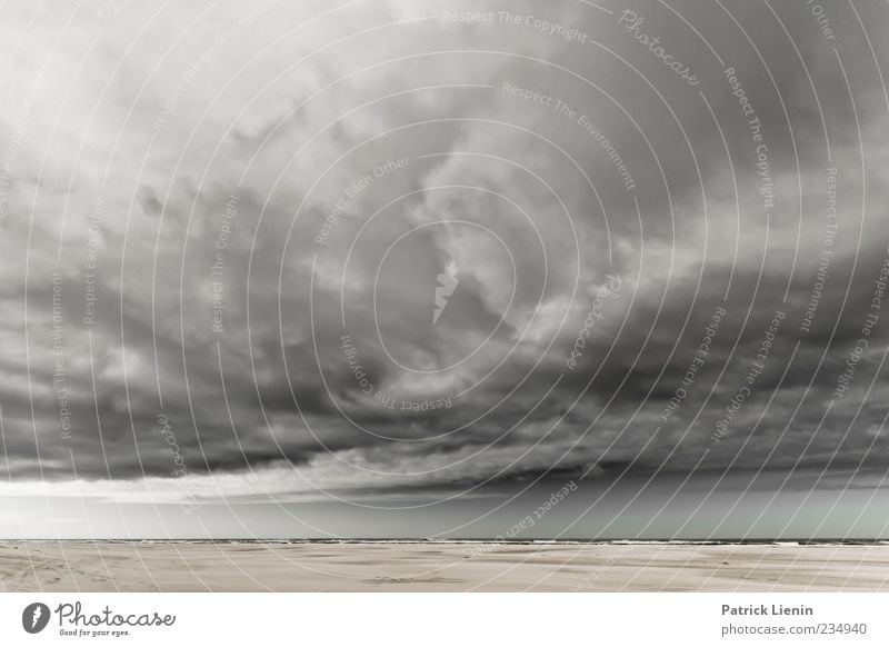Spiekeroog | Wetterumschwung Umwelt Natur Landschaft Urelemente Luft Himmel Wolken Gewitterwolken Klima Klimawandel schlechtes Wetter Unwetter Wind Sturm Wellen