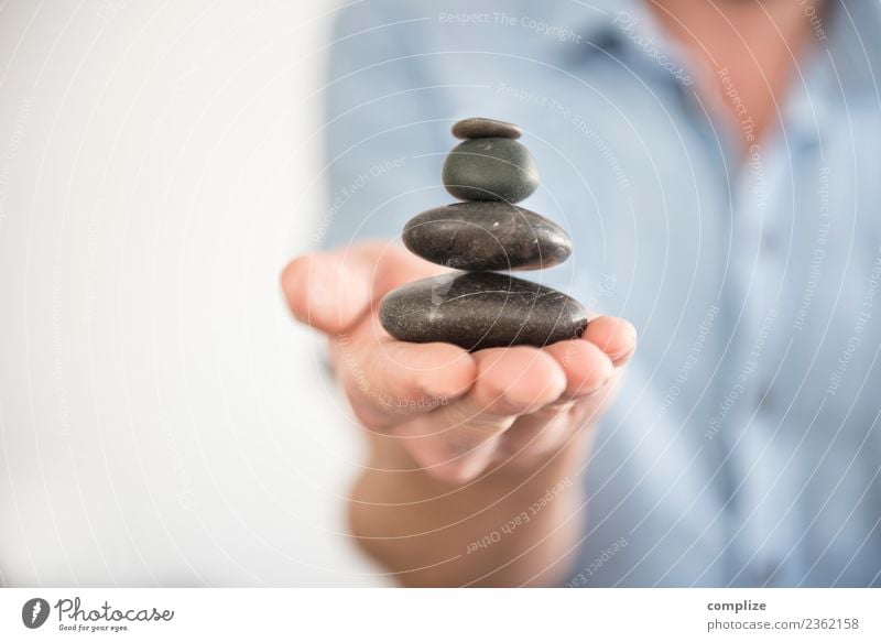 Find Balance - Steinturm auf der Hand Gesundheit Gesundheitswesen Behandlung Alternativmedizin Medikament Wellness Leben harmonisch Wohlgefühl Erholung ruhig