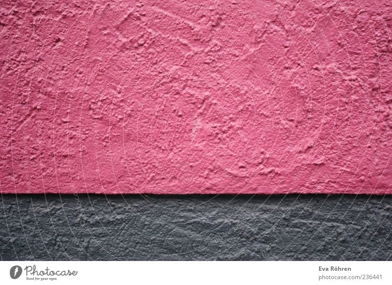 Pink Grau Haus Bauwerk Gebäude Mauer Wand Fassade Stein Beton einfach frisch grau rosa Strukturen & Formen Maserung Farbfoto Hintergrund neutral Menschenleer